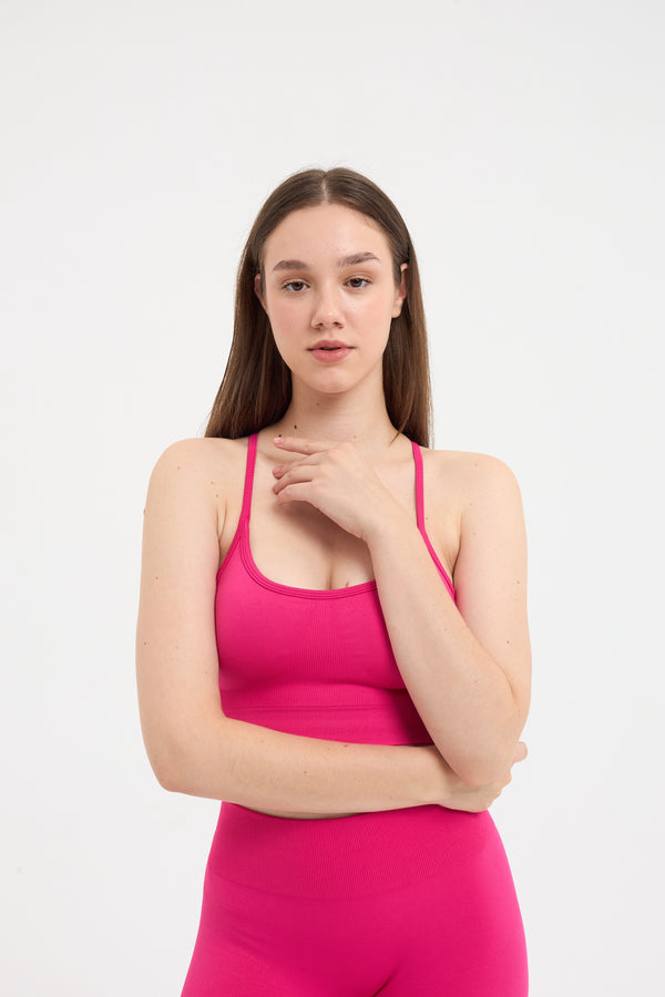 Luma Askılı Bra Pembe