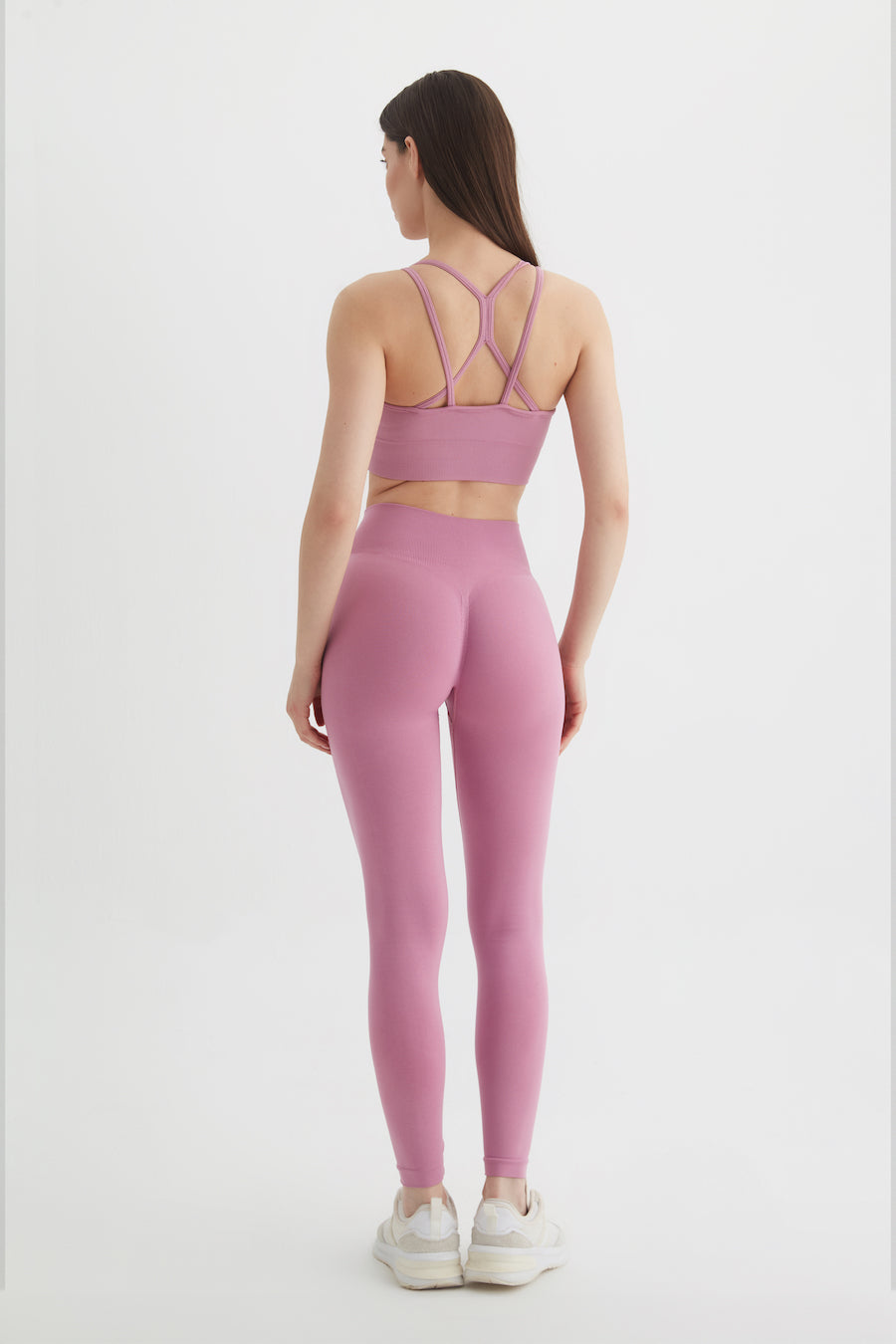 Sally Sırt Detaylı Toparlayıcı Spor Bra Pembe