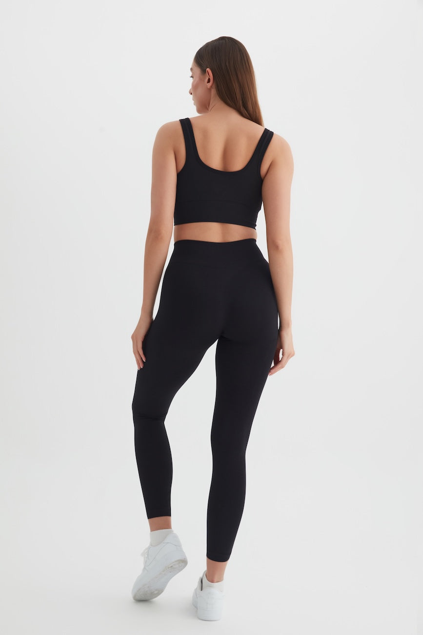 Essential Seamless Kadın Spor Sütyeni Siyah