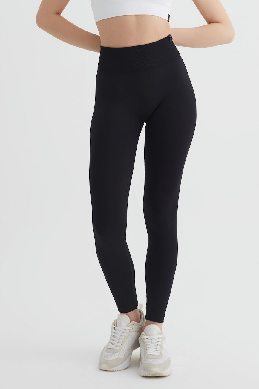 NERO Seamless Yüksek Bel Toparlayıcı Spor Tayt Siyah