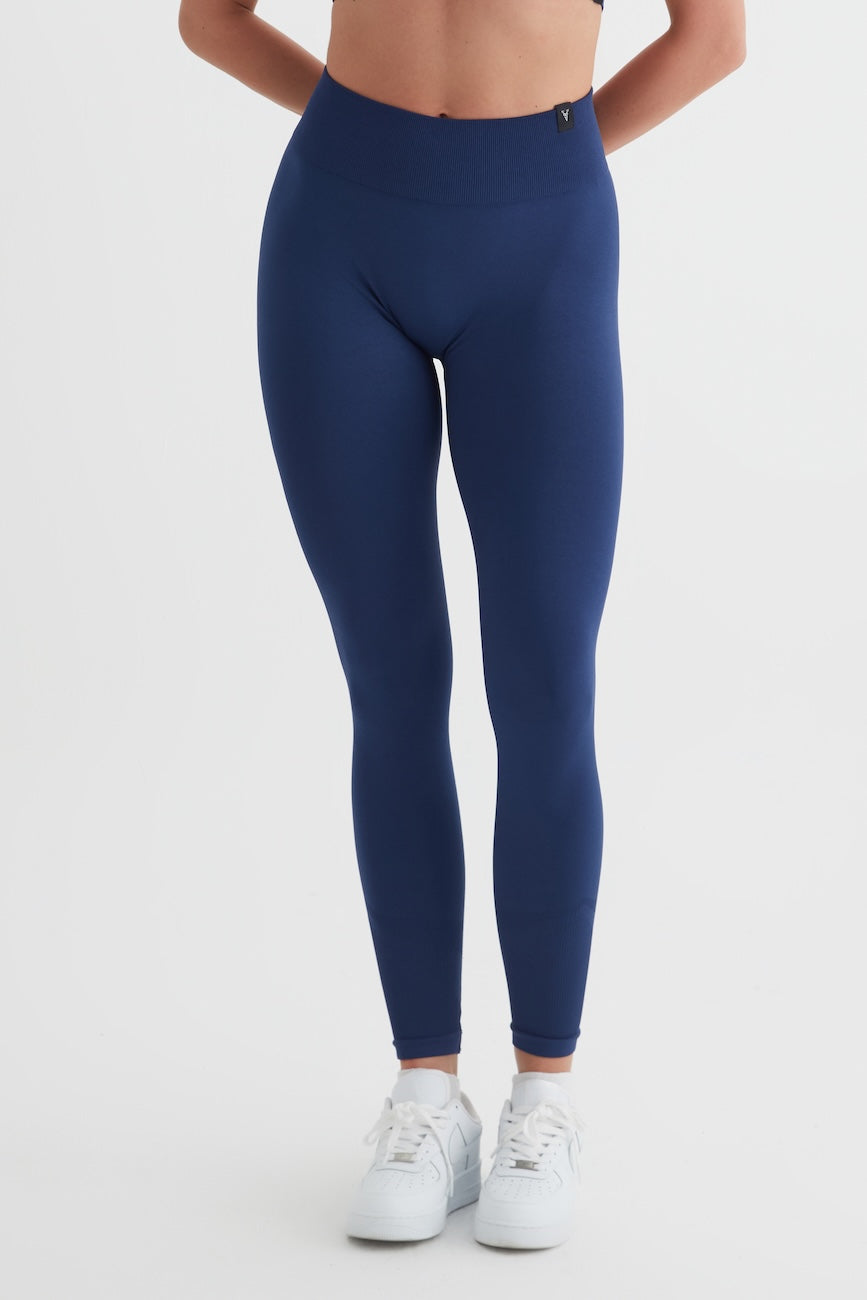 LUMA Seamless Yüksek Bel Spor Tayt Lacivert