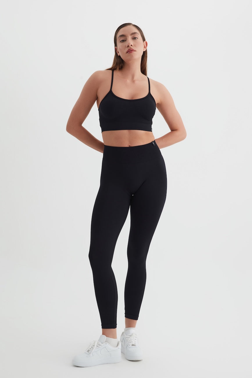 LUMA Seamless Yüksek Bel Spor Tayt Siyah