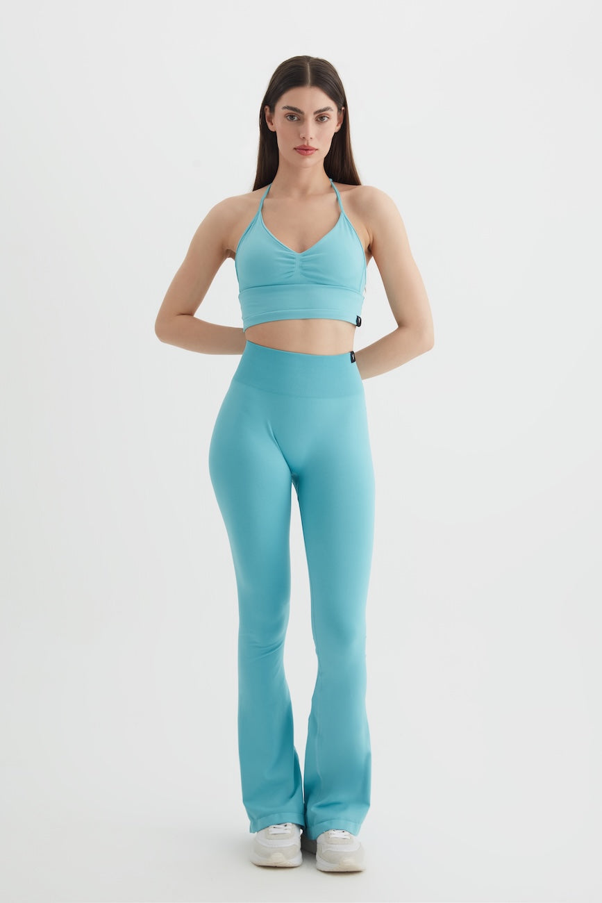 Vistara Seamless İspanyol Paça Tayt Turkuaz