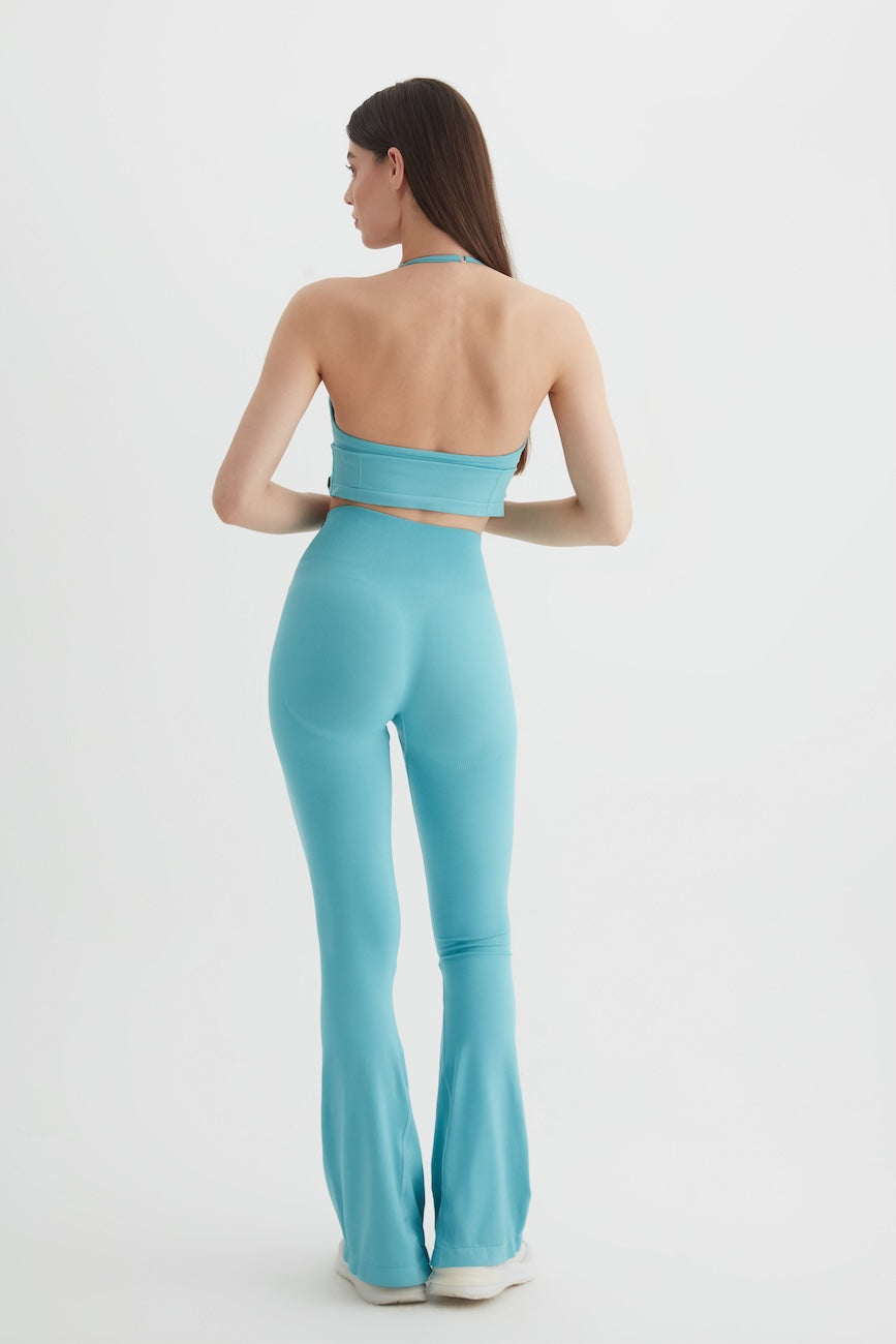 Vistara Seamless İspanyol Paça Tayt Turkuaz