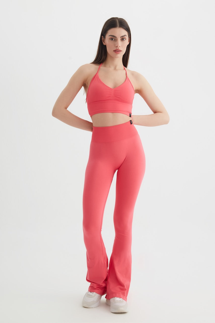 Vistara Seamless İspanyol Paça Tayt Fuşya