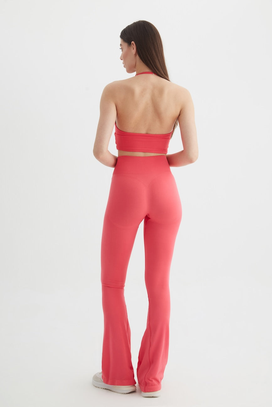 Vistara Seamless İspanyol Paça Tayt Fuşya