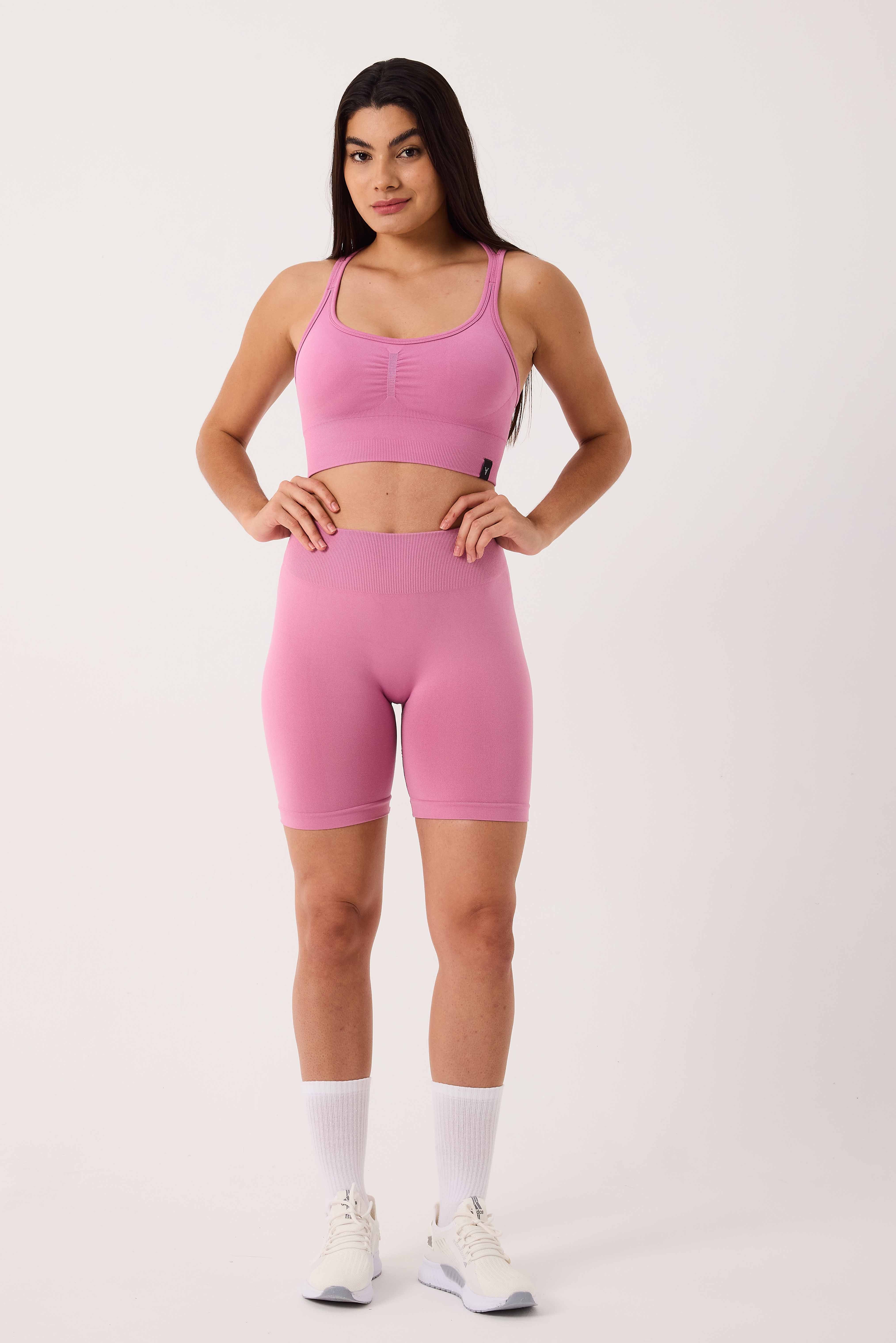 Sally Seamless Şort Pembe