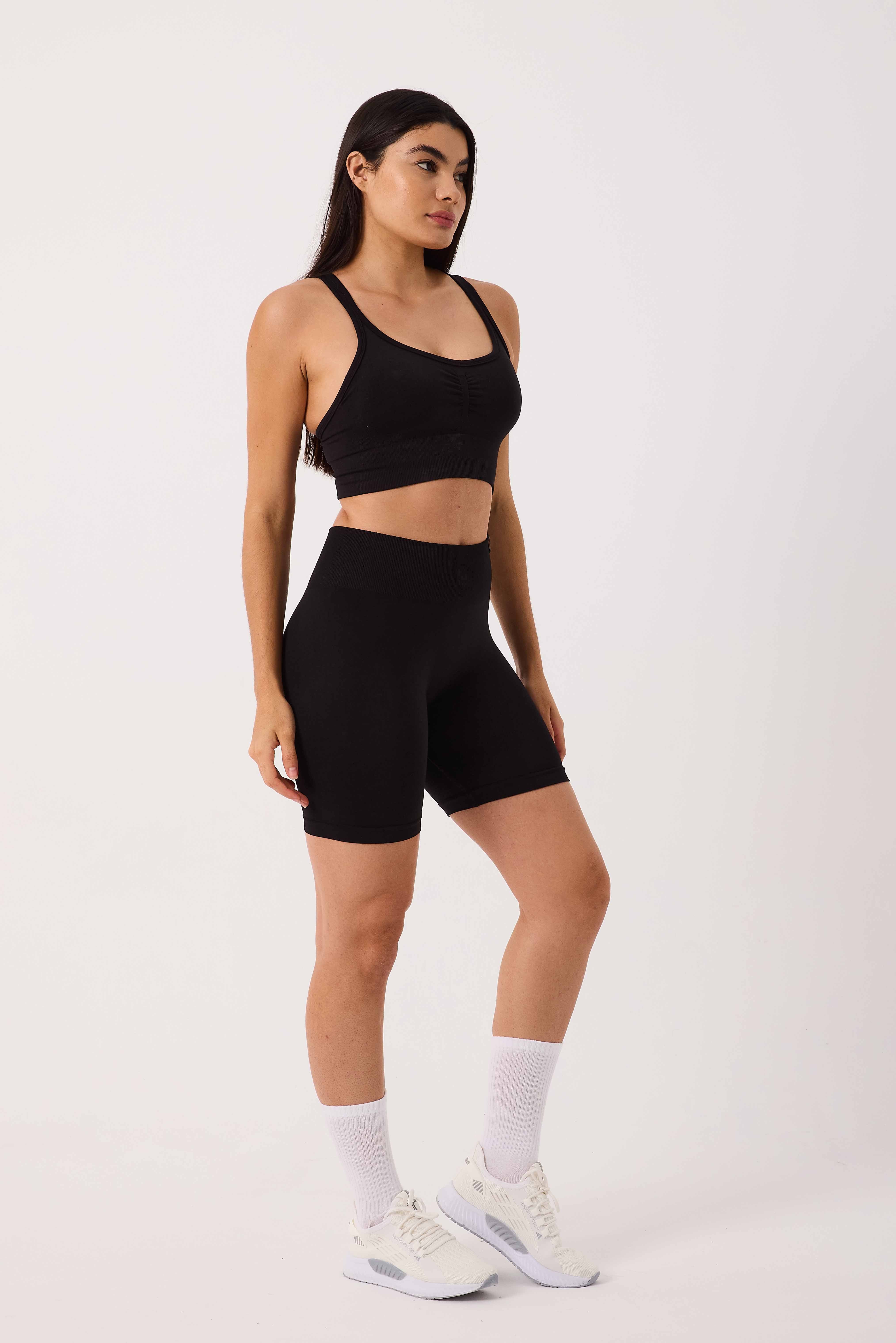 Sally Seamless Şort Siyah