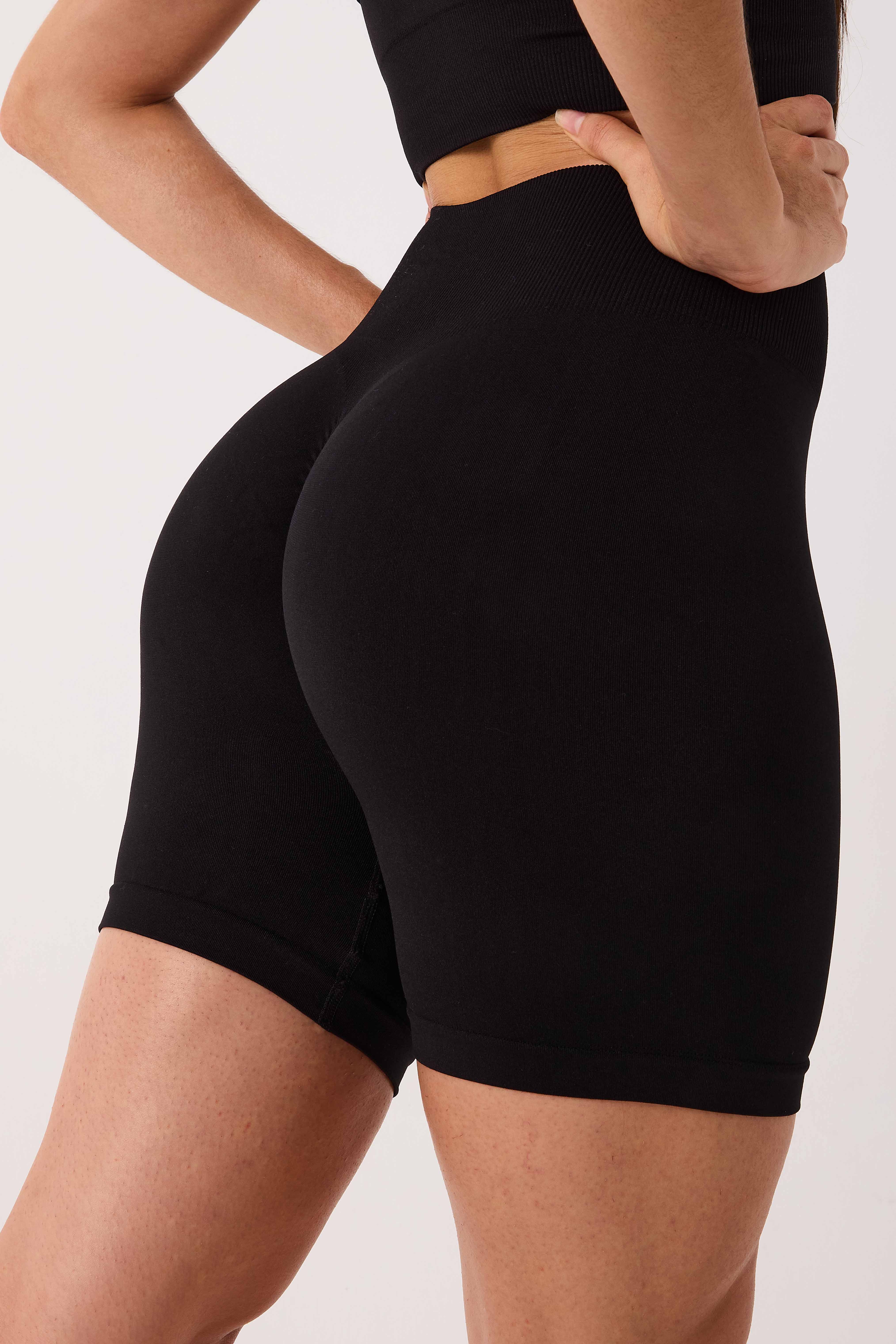 Sally Seamless Şort Siyah