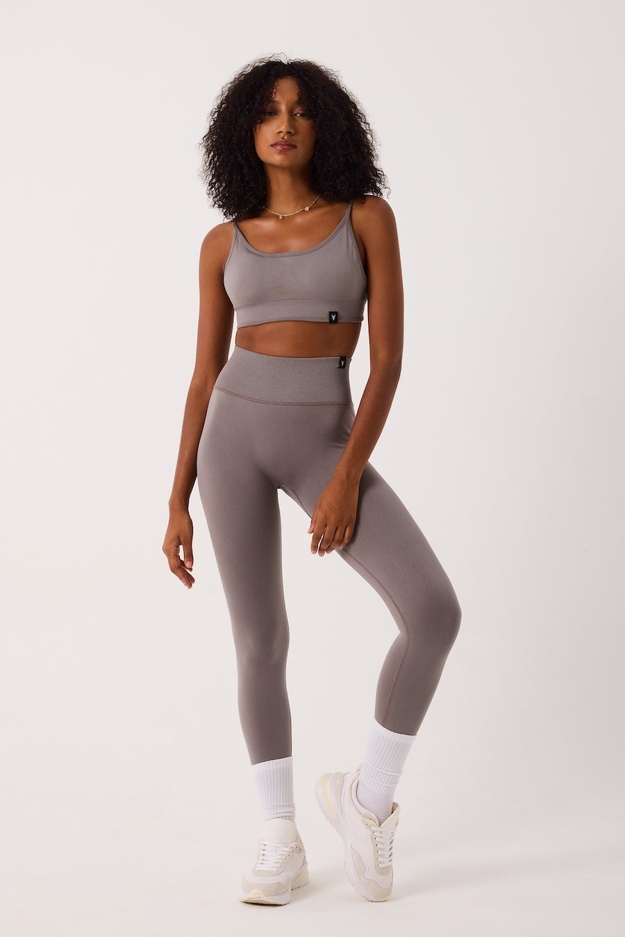 Aura Askılı Ayar Halkalı Spor Bra Gri