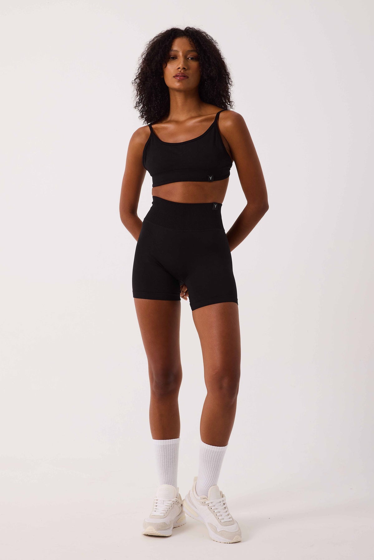 Aura Seamless Şort Siyah