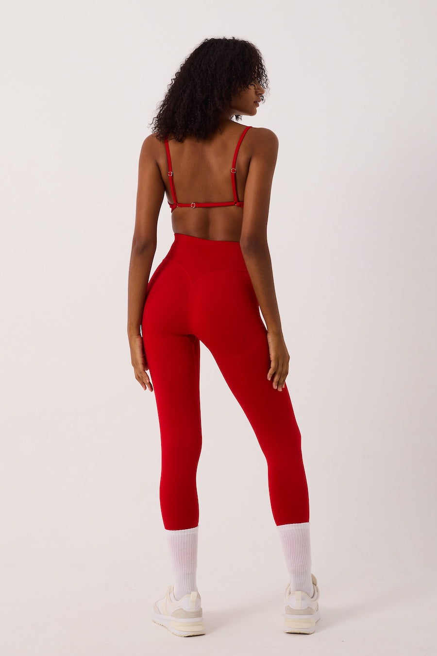 Aura Askılı Ayar Halkalı Spor Bra Kırmızı