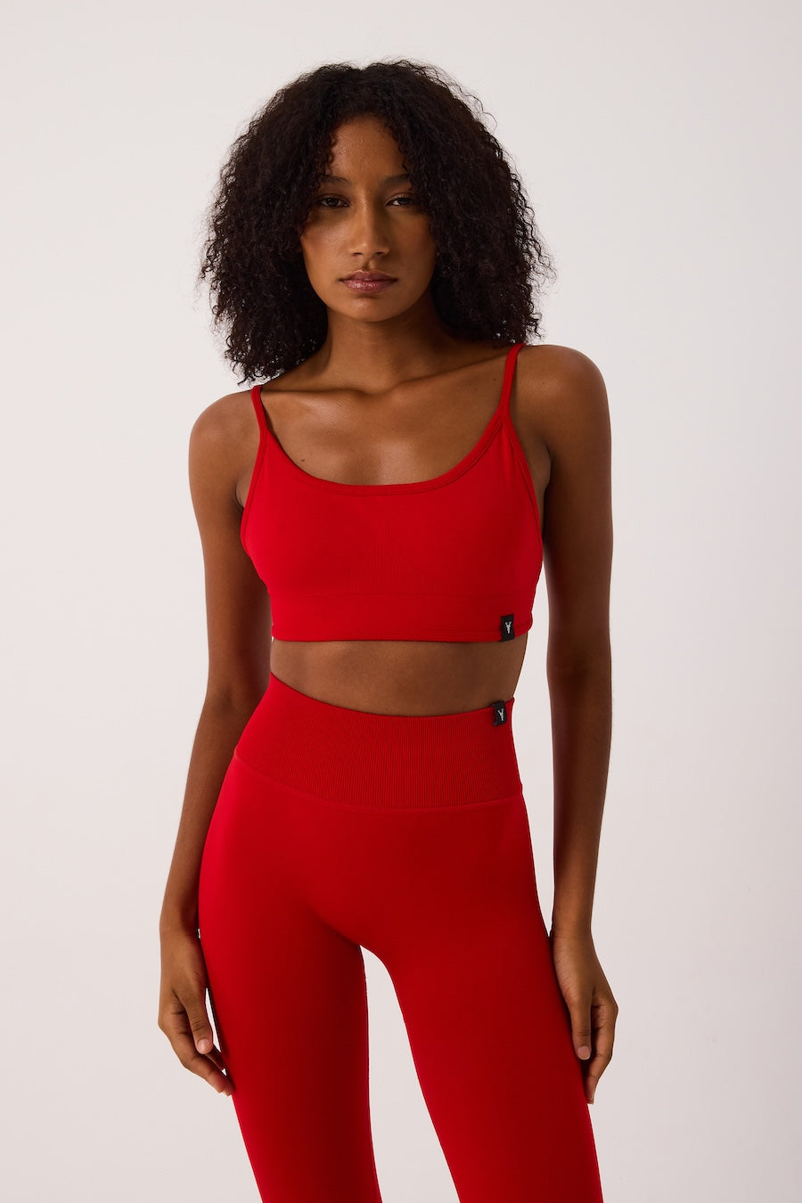 Aura Askılı Ayar Halkalı Spor Bra Kırmızı