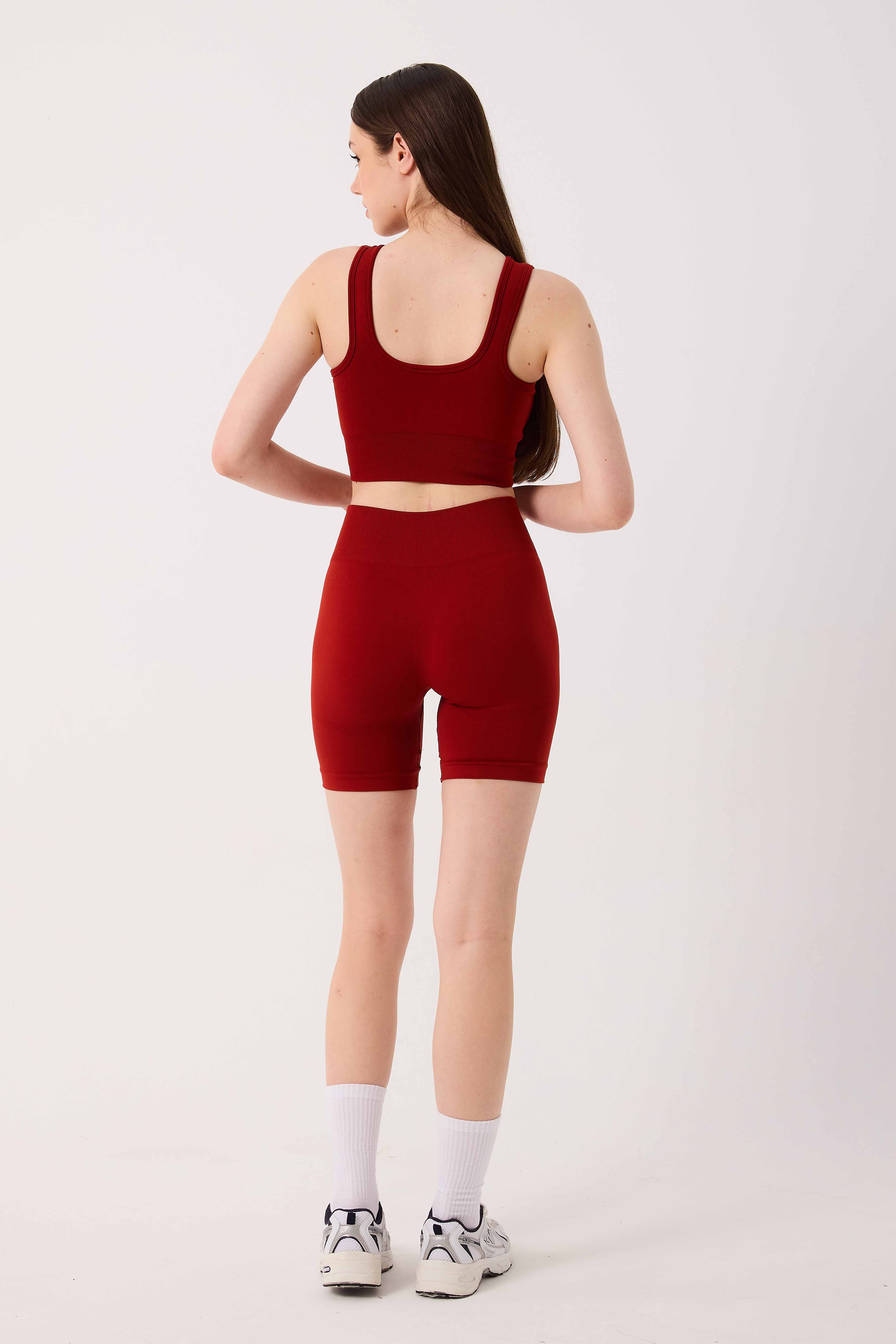 Essential Seamless Şort Kiremit