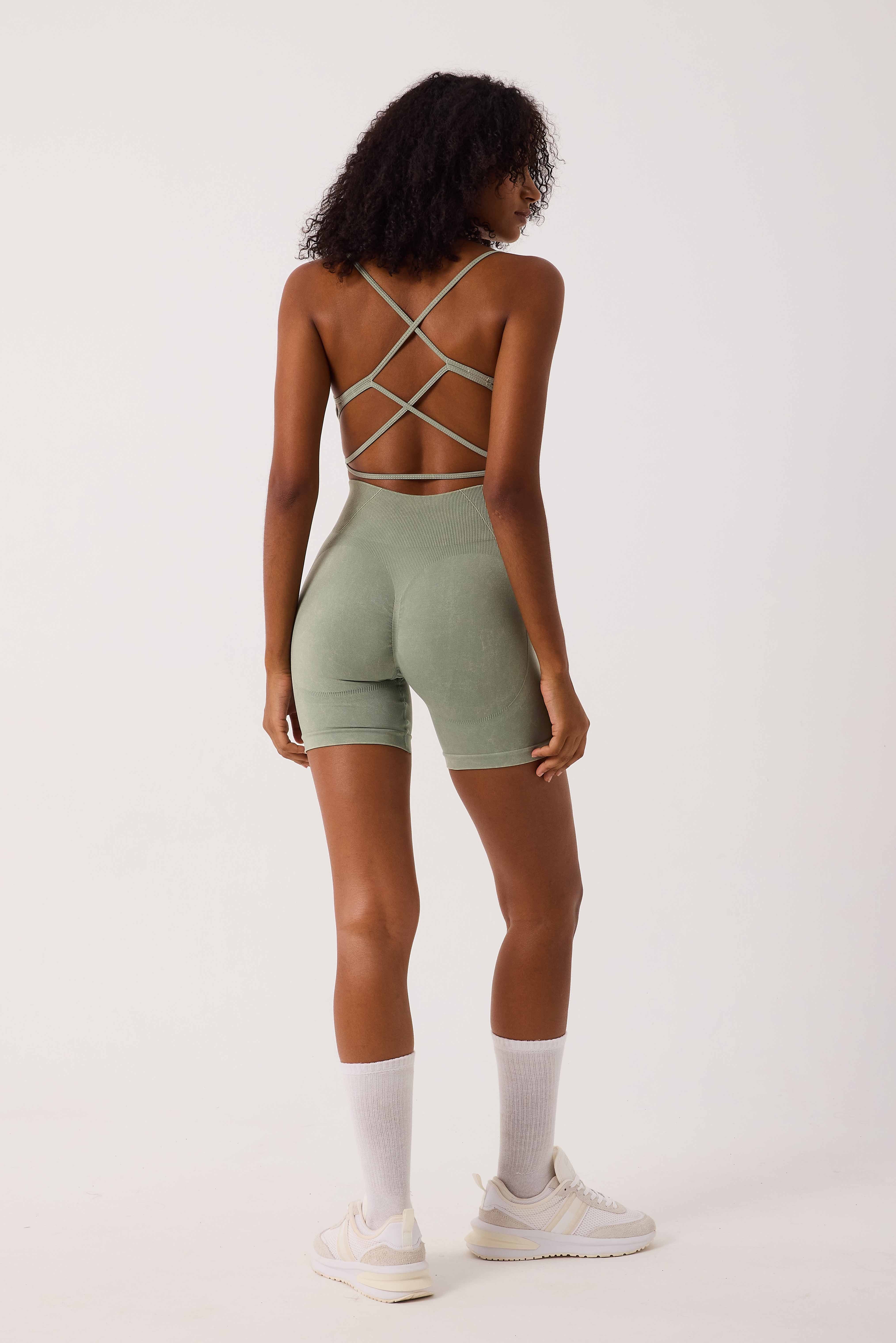 Glowfit Seamless Şort Yeşil