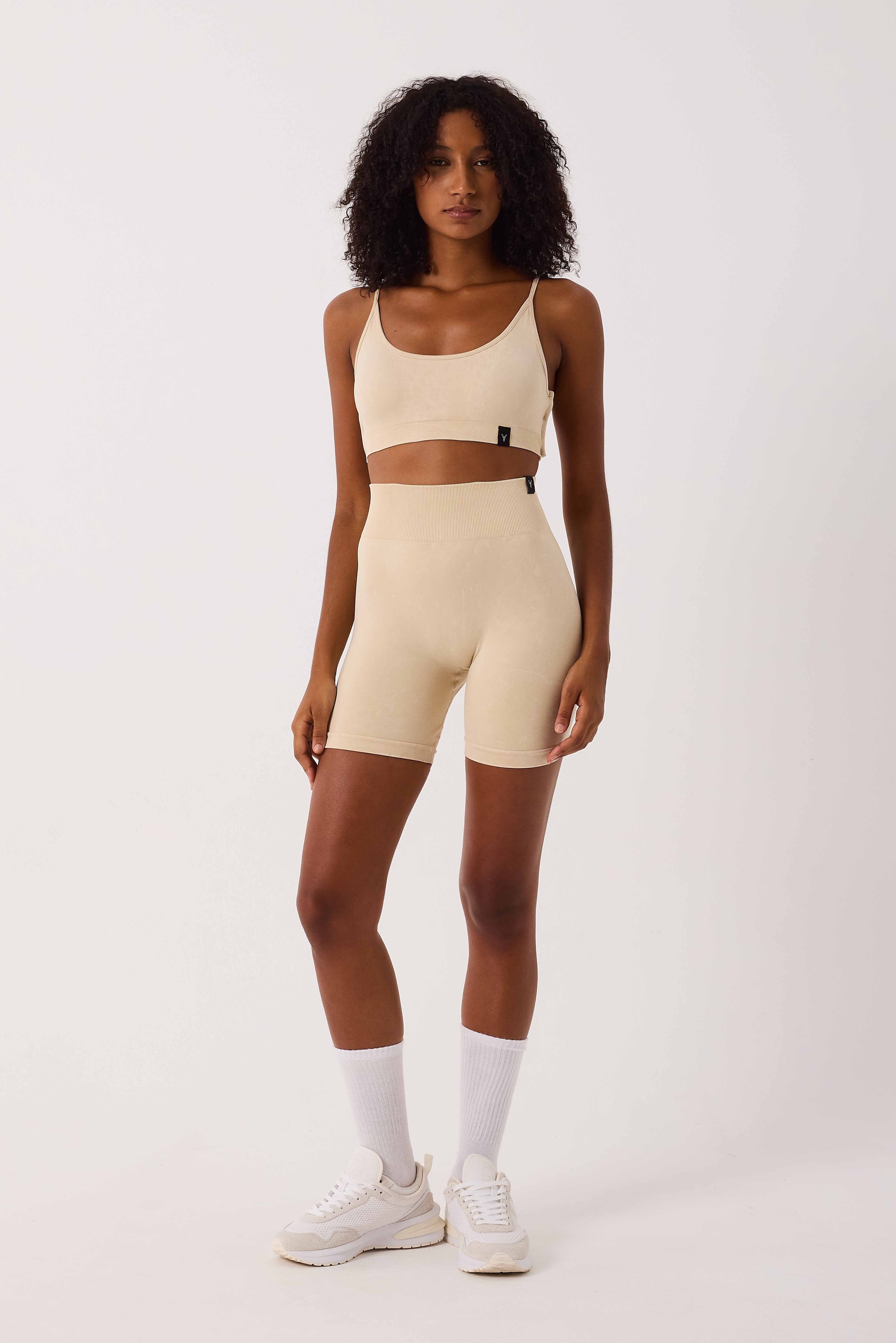 Glowfit Seamless Şort Bej