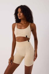 Glowfit Seamless Şort Bej
