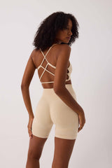 Glowfit Seamless Şort Bej