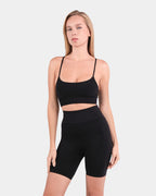 Seamless Spor Tayt Şort ve Askılı Büstiyer