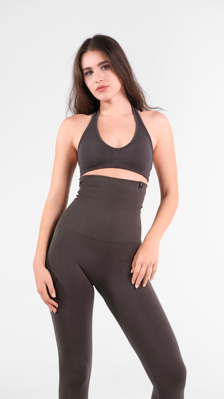 Sculpt Yüksek Bel Korseli Spor Tayt Antrasit