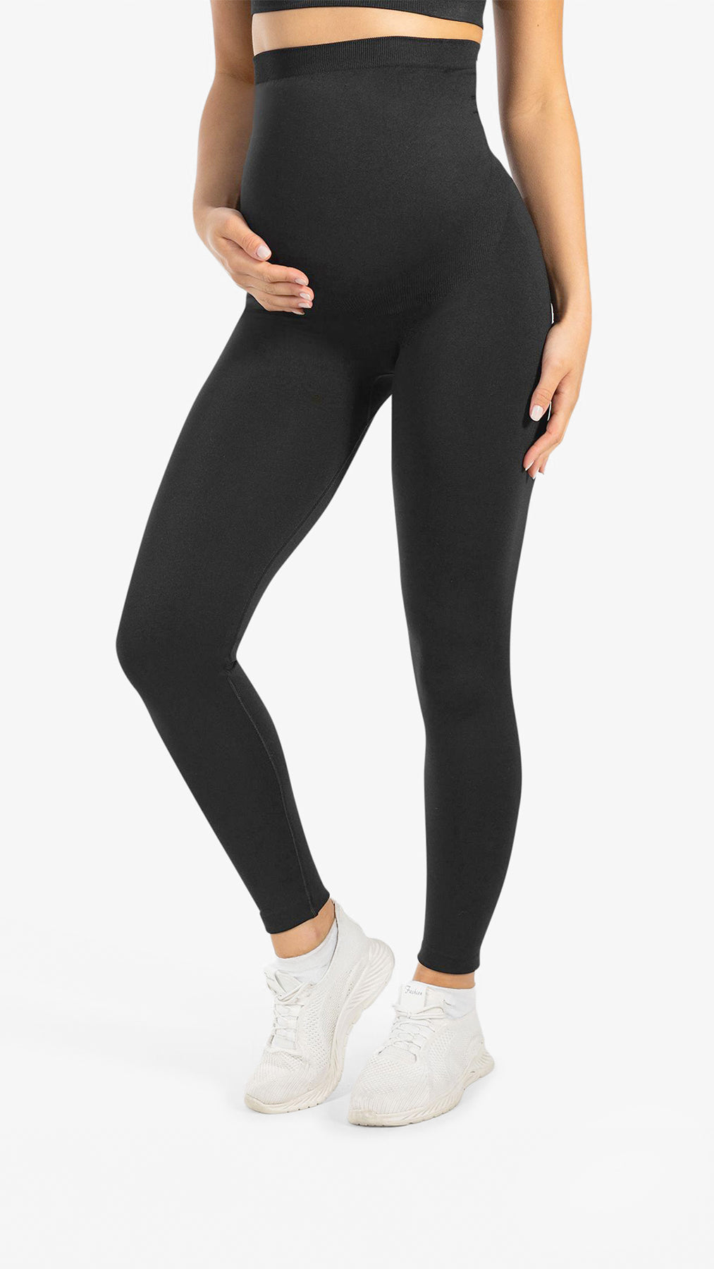 BLOOMAR Karın Destekli Seamless Hamile Taytı Siyah