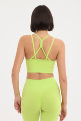 Sally Askılı Bra Neon Yeşil
