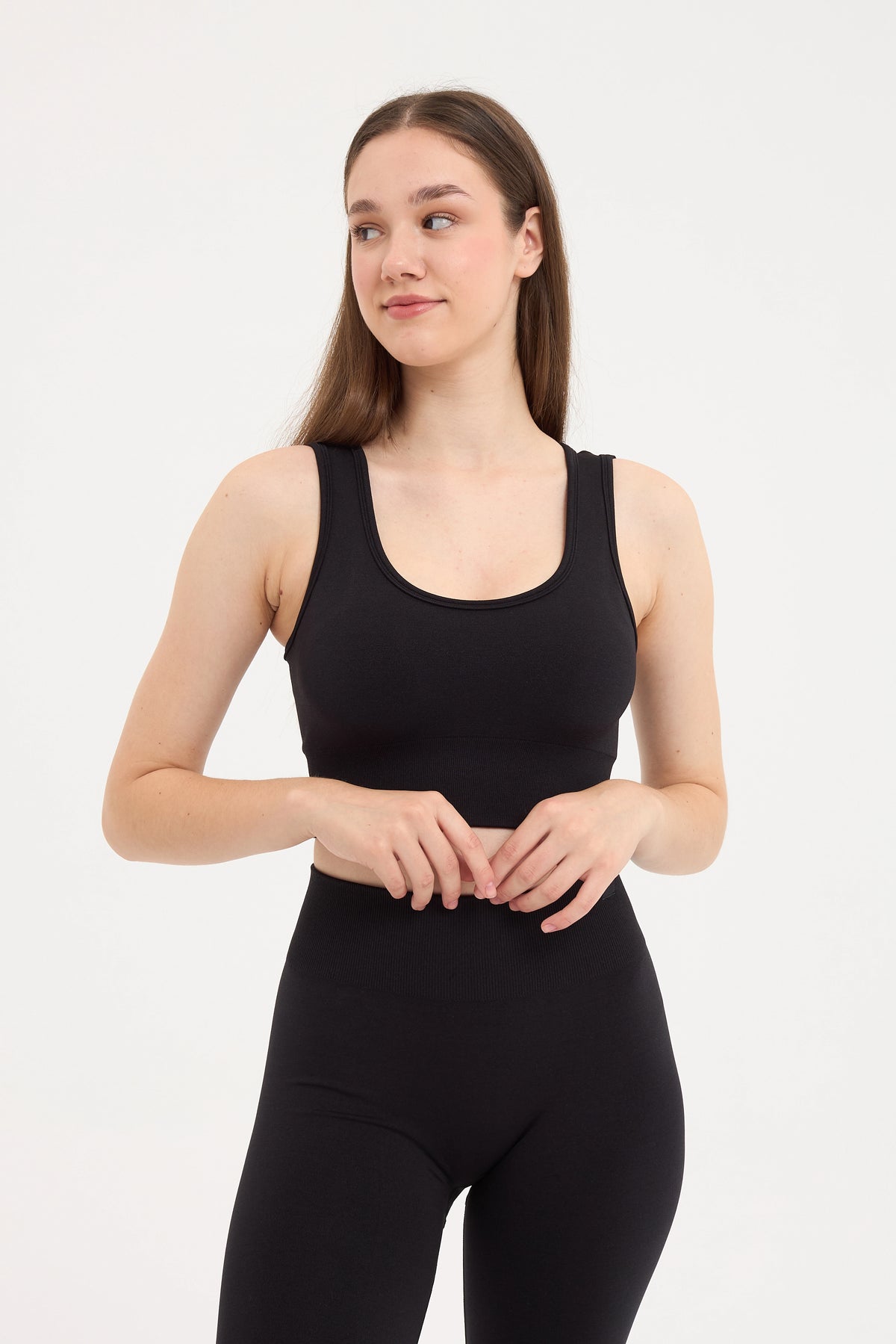 Essential Askılı Bra Siyah