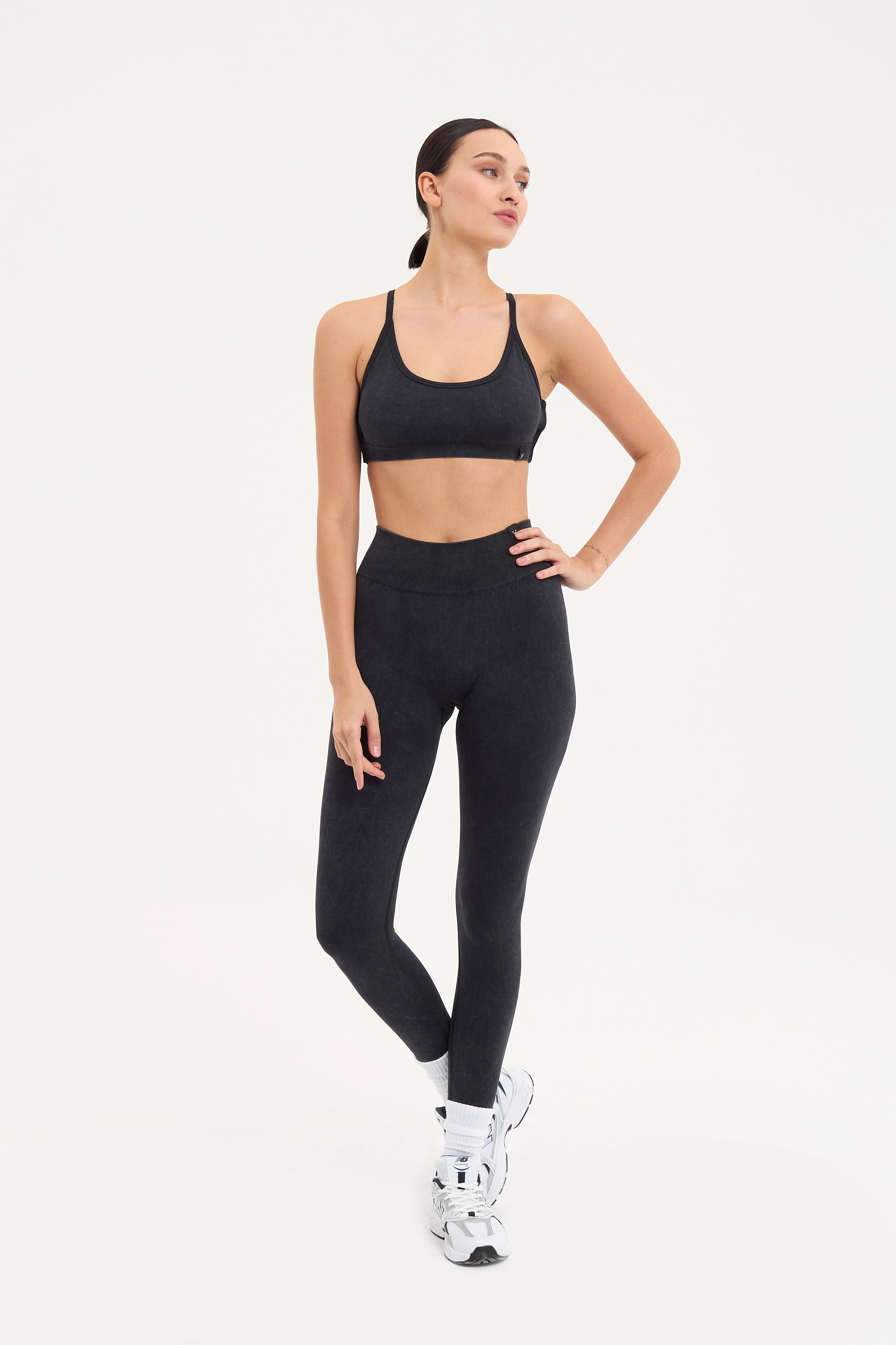 Glowfit Askılı Bra Siyah