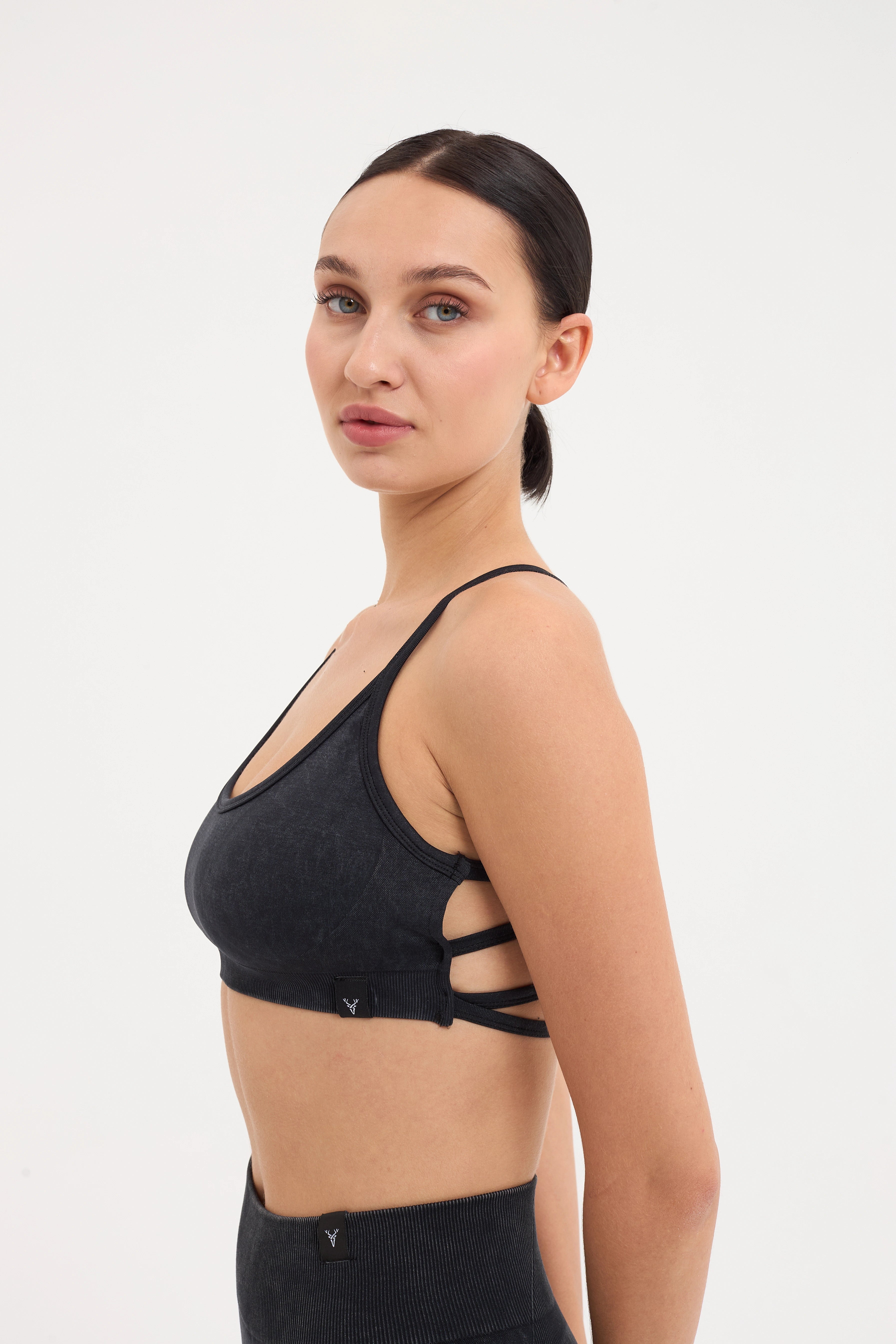 Glowfit Askılı Bra Siyah