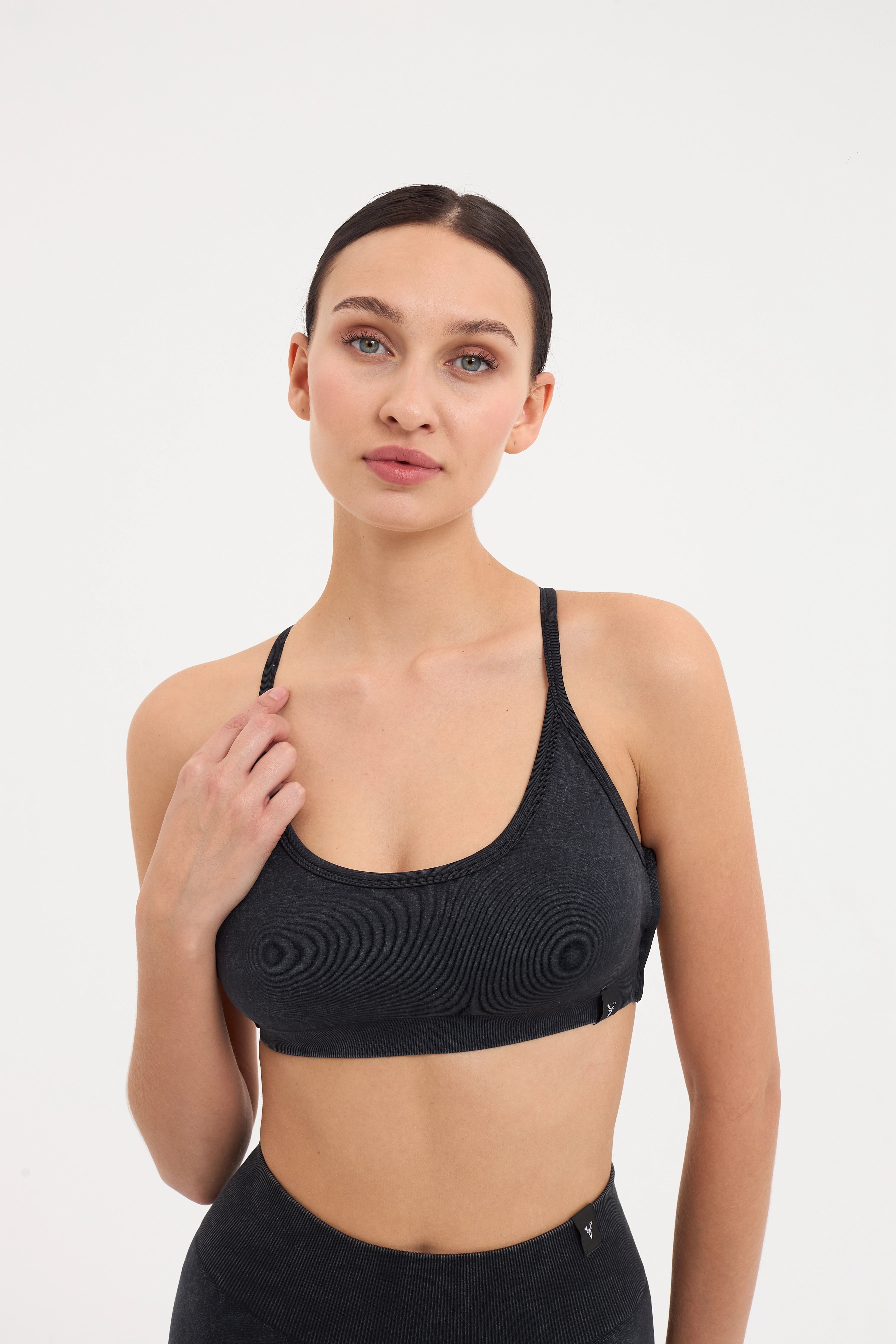 Glowfit Askılı Bra Siyah