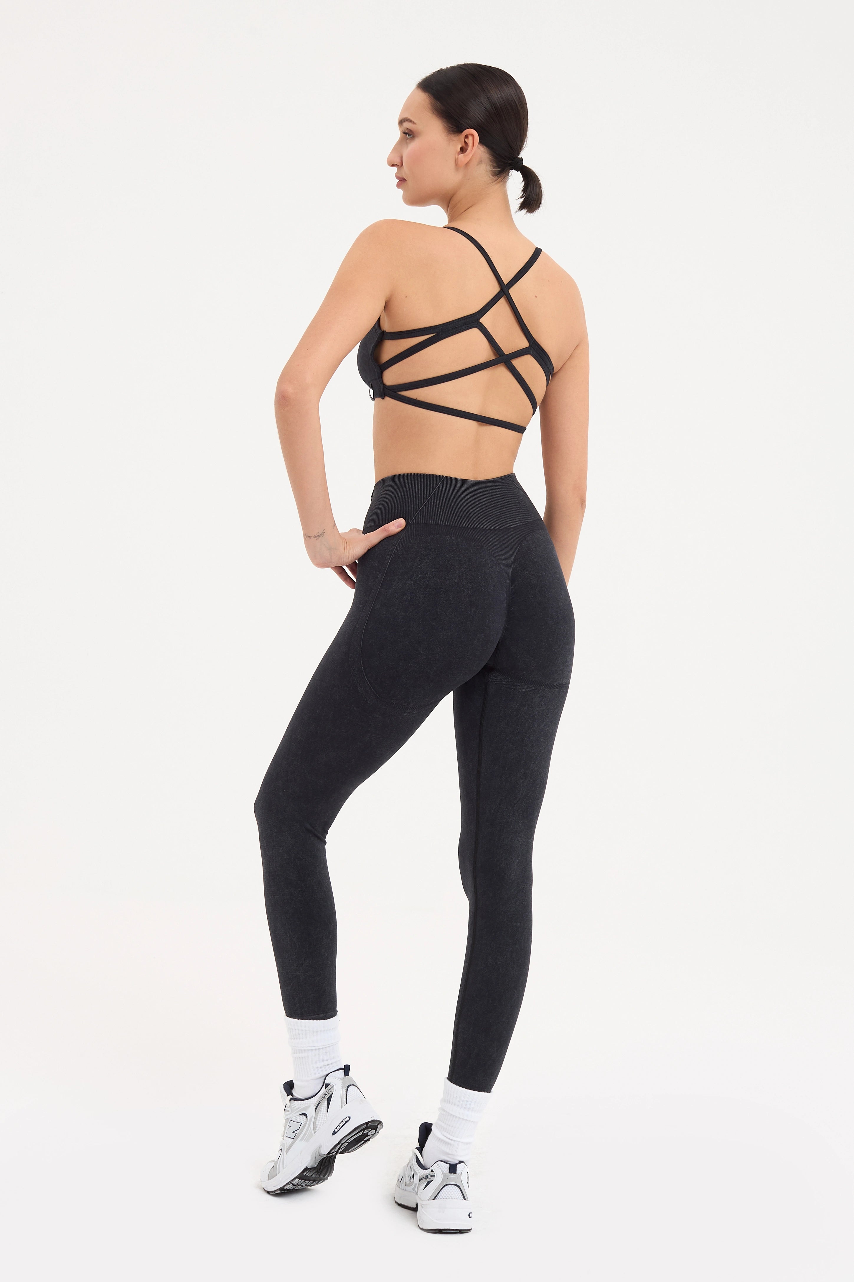 Glowfit Askılı Bra Siyah