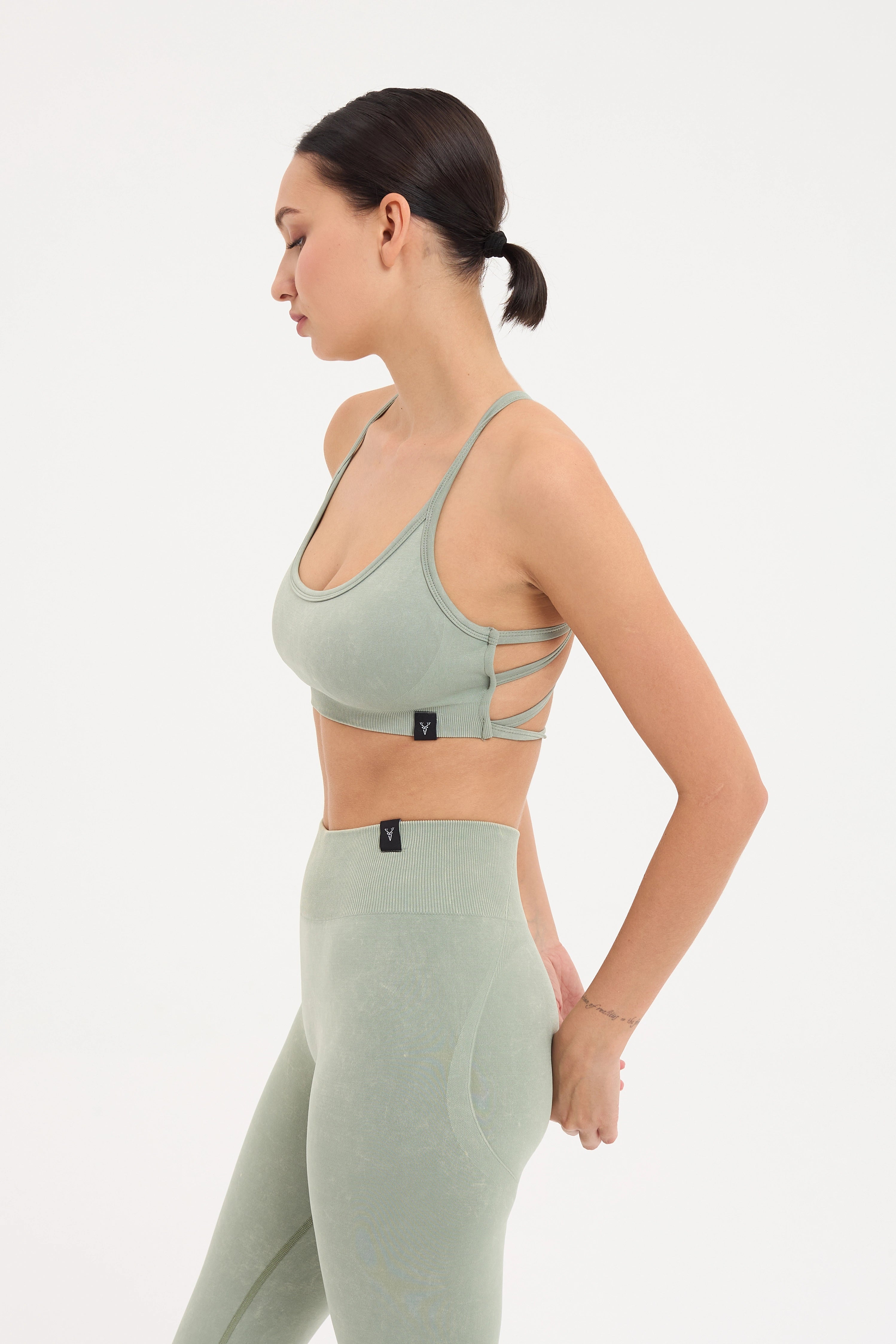 Glowfit Askılı Bra Yeşil