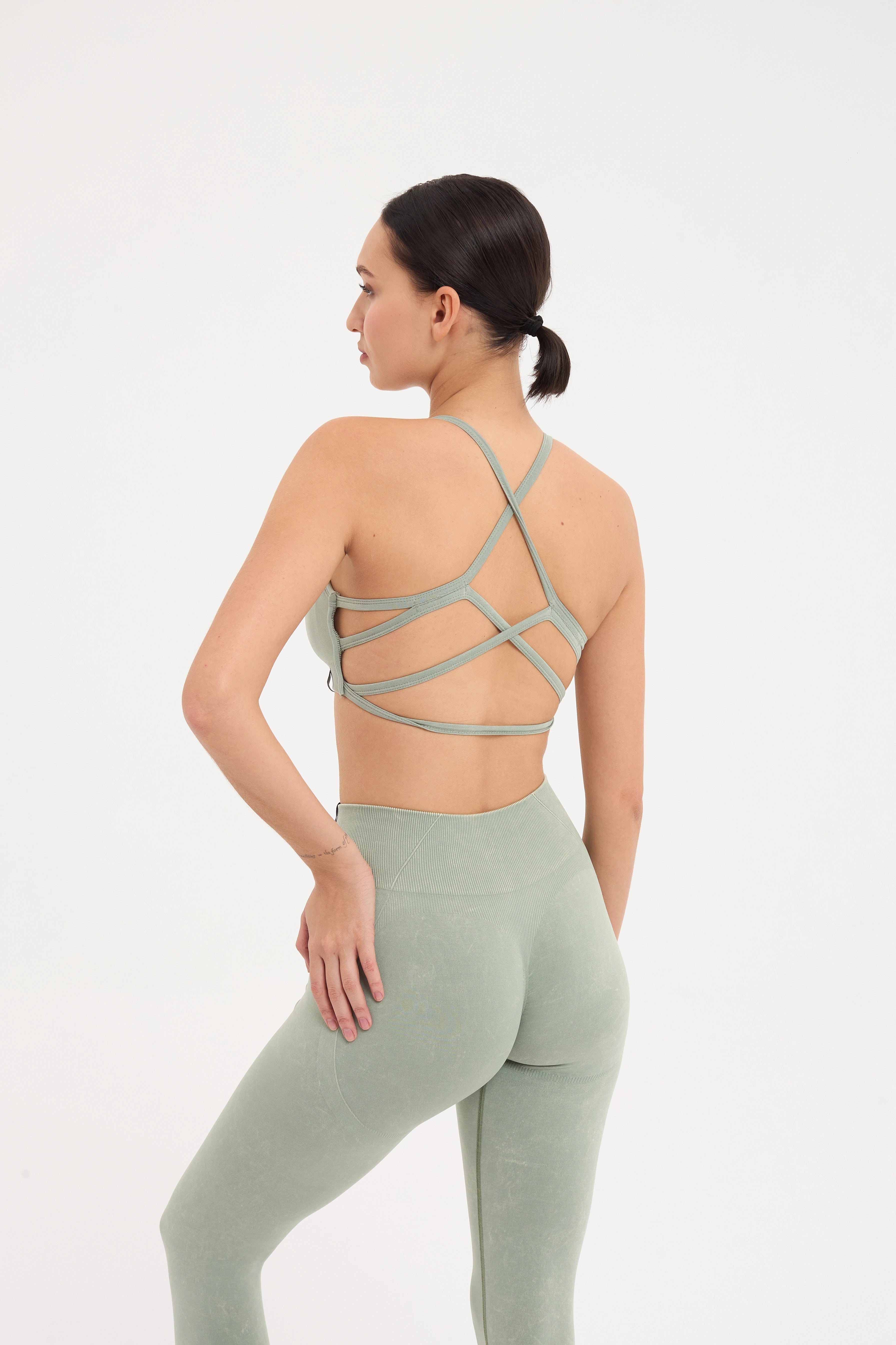 Glowfit Askılı Bra Yeşil