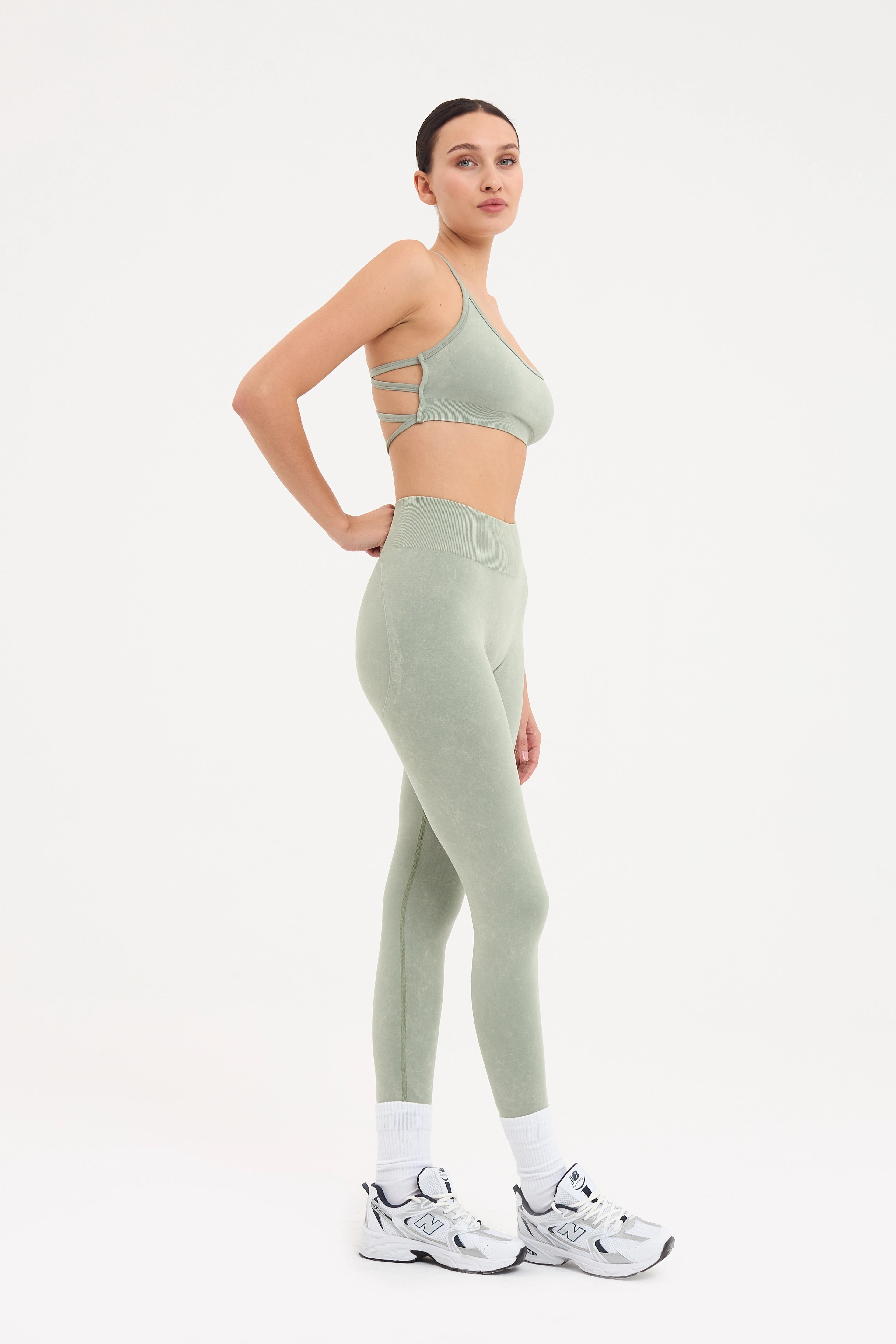 Glowfit Askılı Bra Yeşil