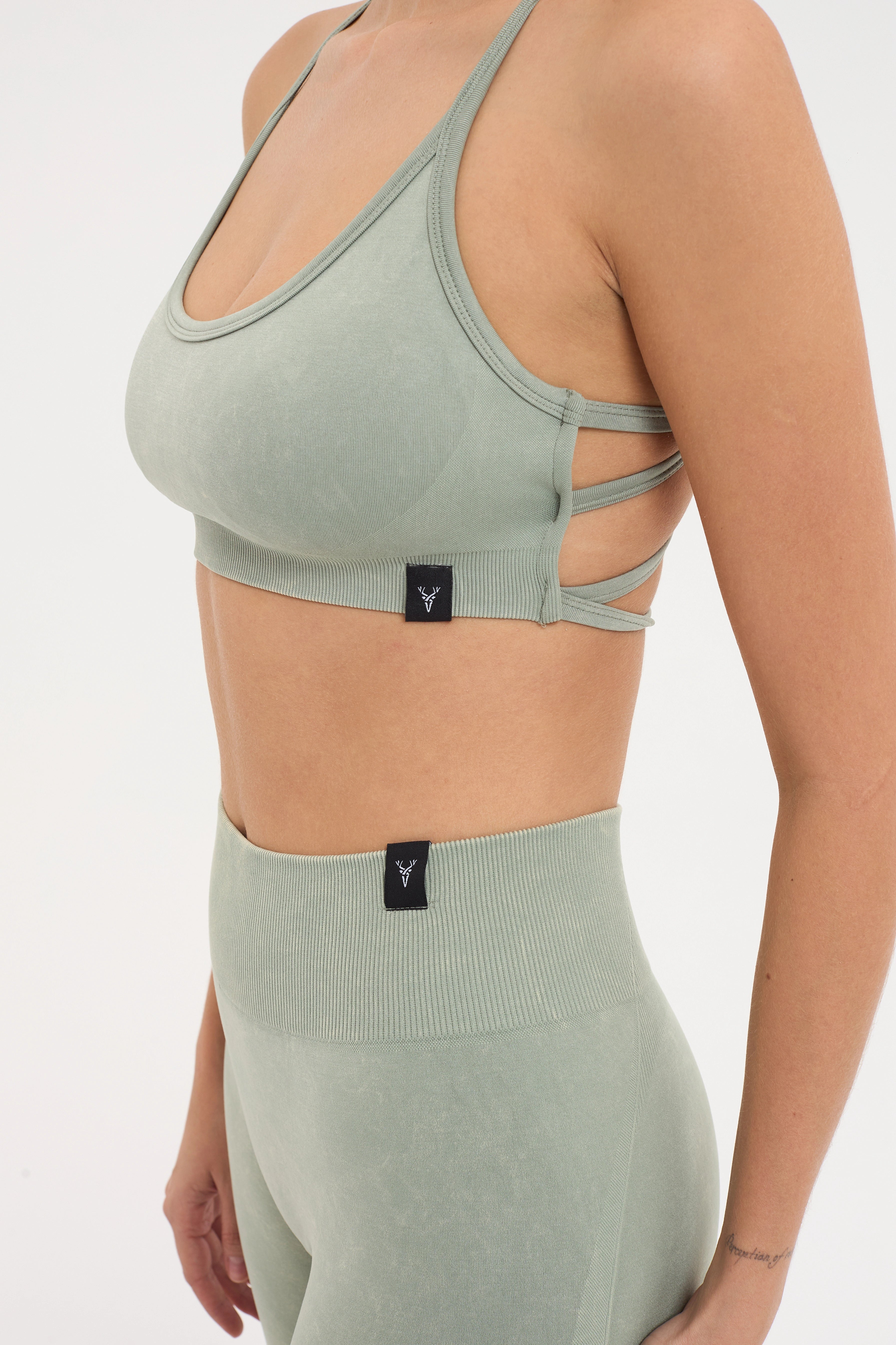 Glowfit Askılı Bra Yeşil