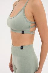 Glowfit Askılı Bra Yeşil