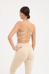 Glowfit Askılı Bra Bej