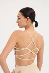 Glowfit Askılı Bra Bej