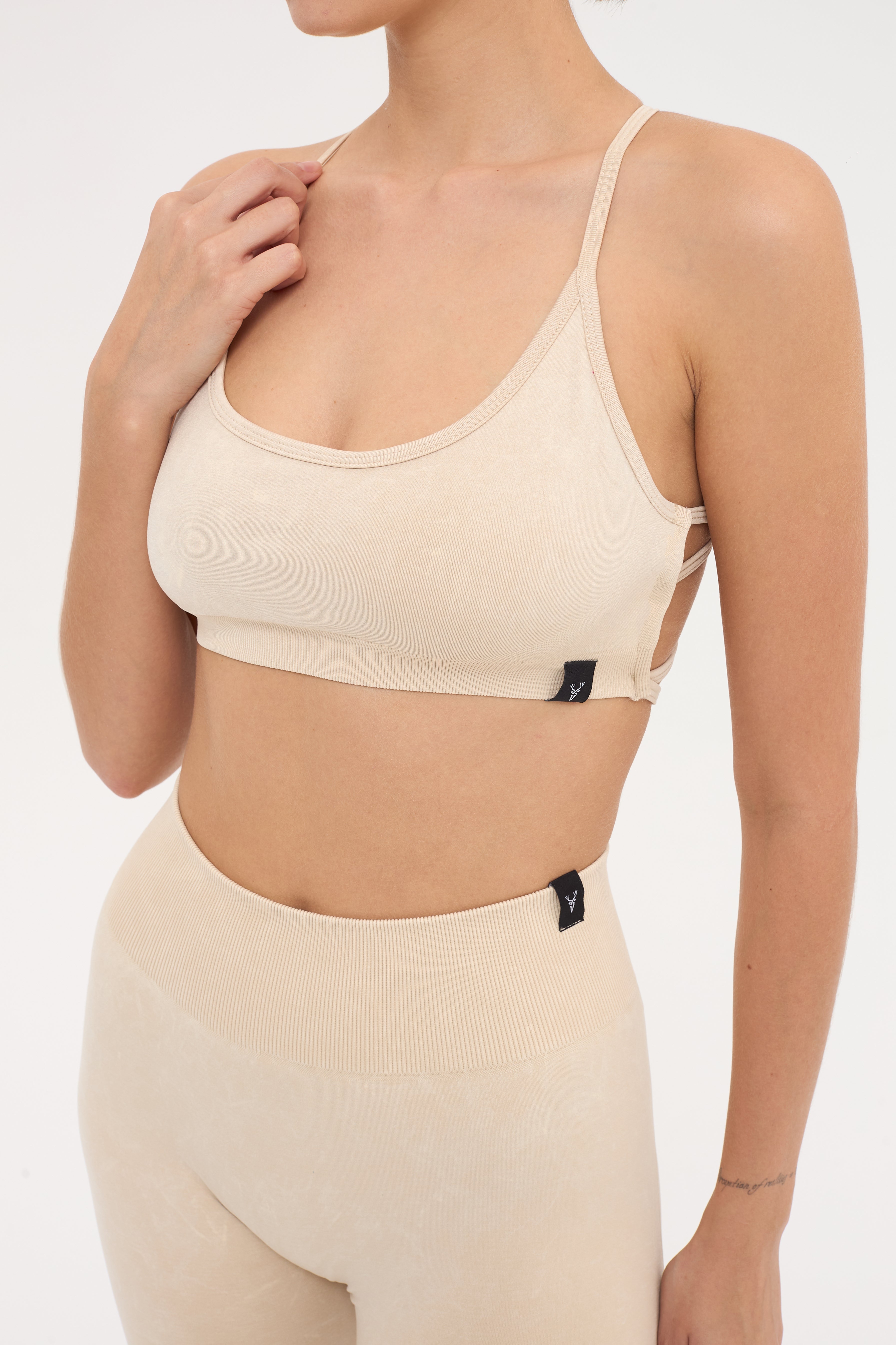 Glowfit Askılı Bra Bej