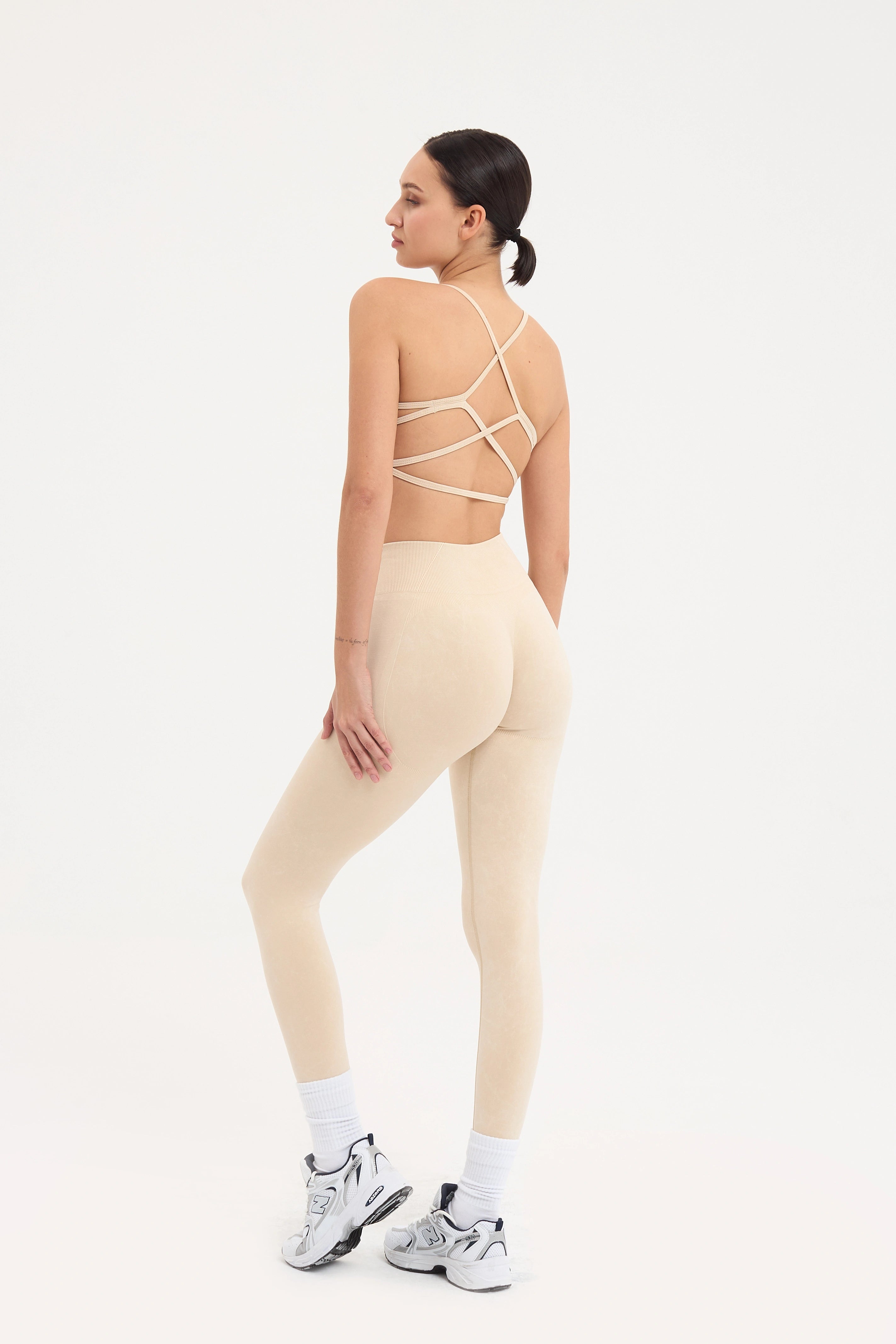 Glowfit Askılı Bra Bej
