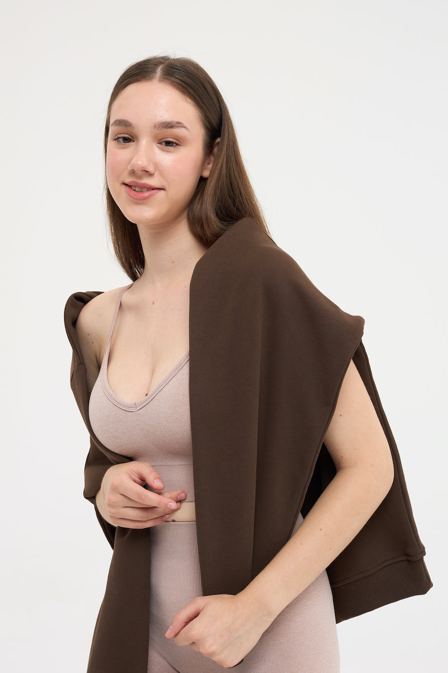 Urban Melanj Askılı Spor Bra Bej