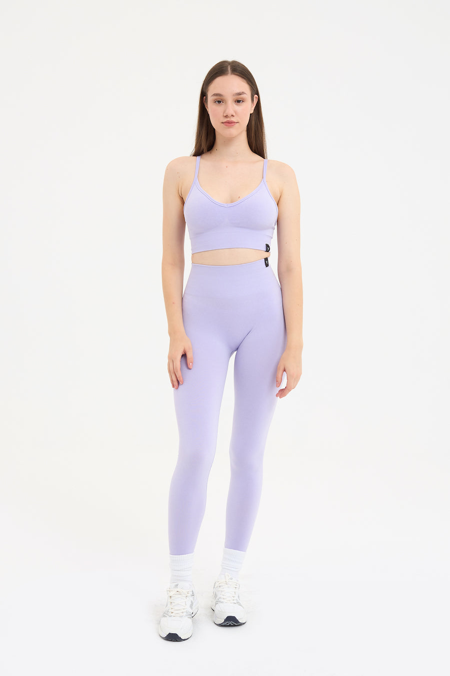 Urban Melanj Yüksek Bel Spor Tayt Lila