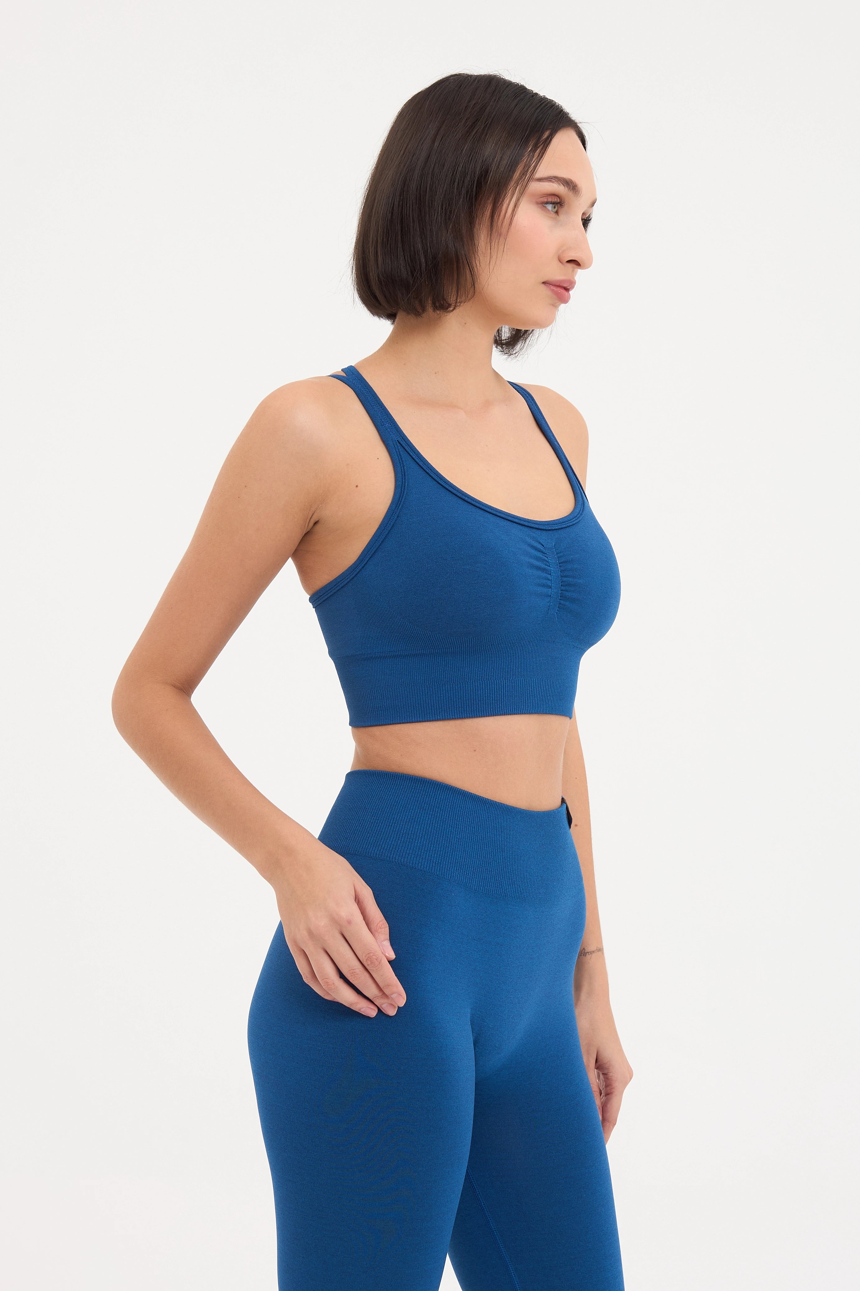 Sally Seamless Tayt Petrol Mavisi