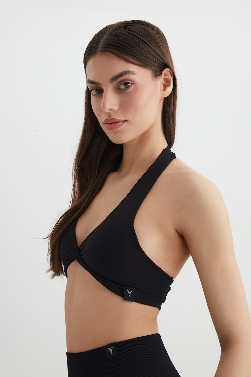 Amara Halter Yaka Bra Siyah