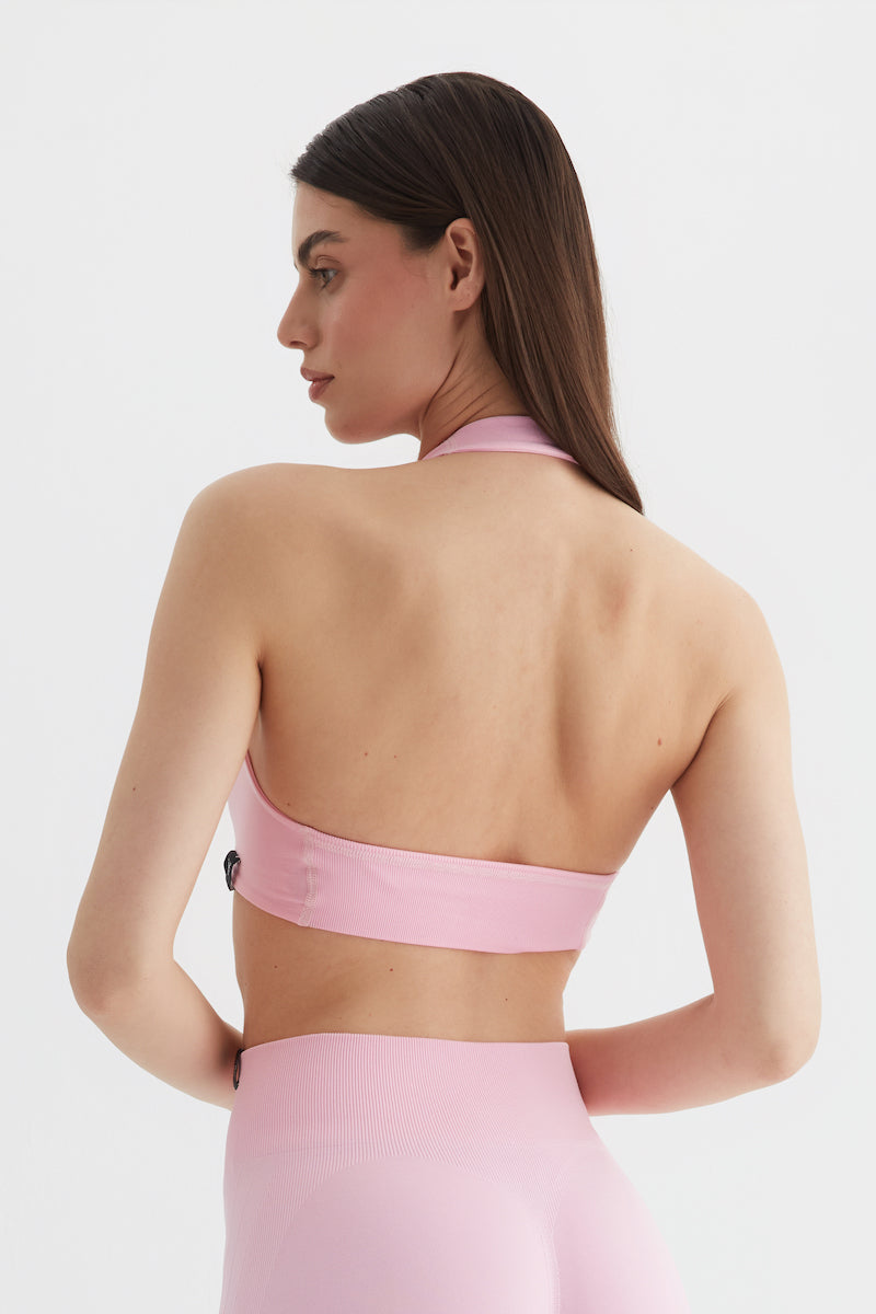 Amara Halter Yaka Bra Pembe