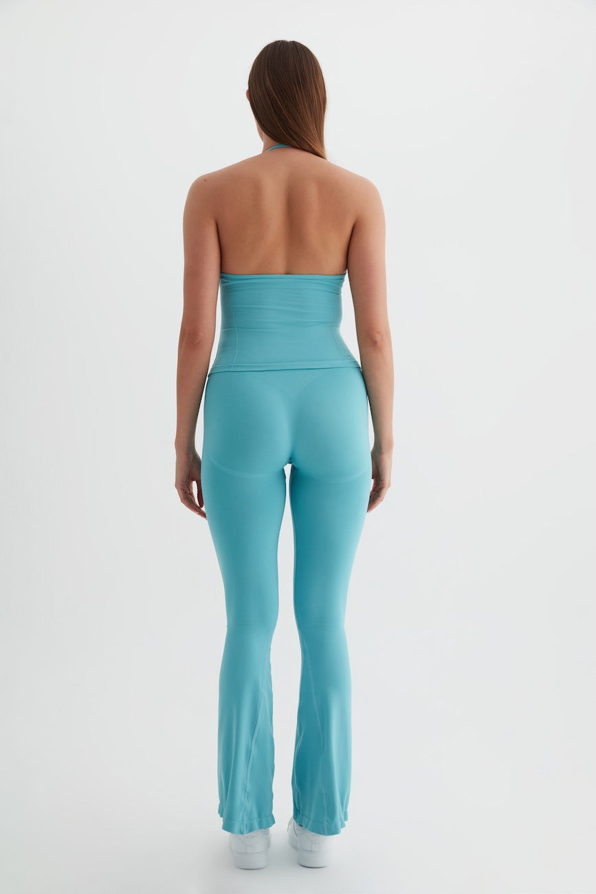 Vistara Seamless İnce Askılı Kadın Spor Sütyeni Turkuaz