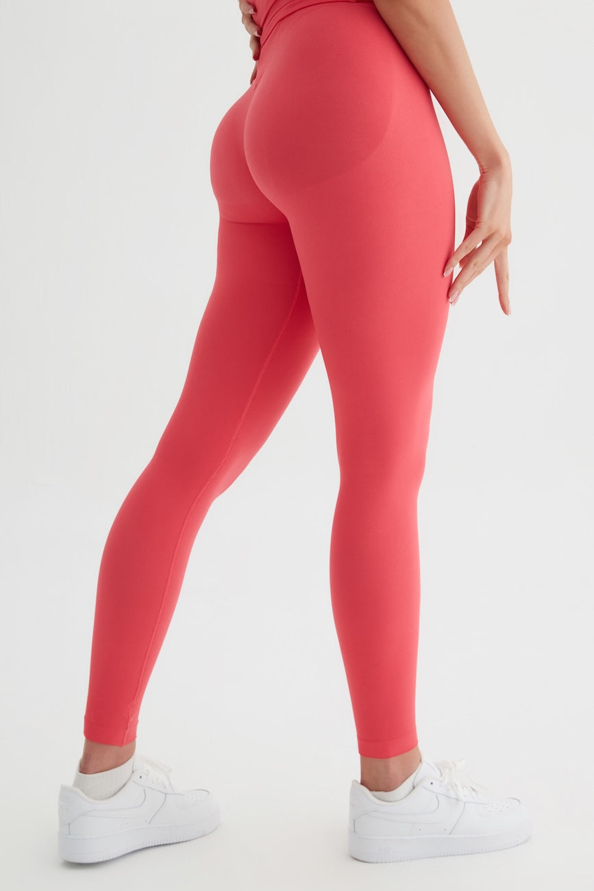 Vistara Seamless Yüksek Bel Toparlayıcı Kadın Spor Taytı Fuşya