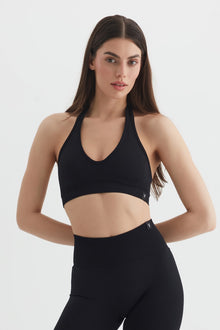 Form Toparlayıcı Seamless Spor Sütyeni Siyah