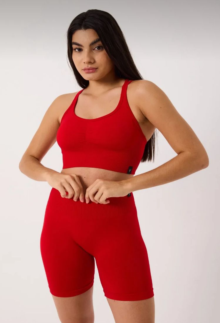 Sally Yüksek Bel Esnek ve Toparlayıcı Seamless Spor Şort
