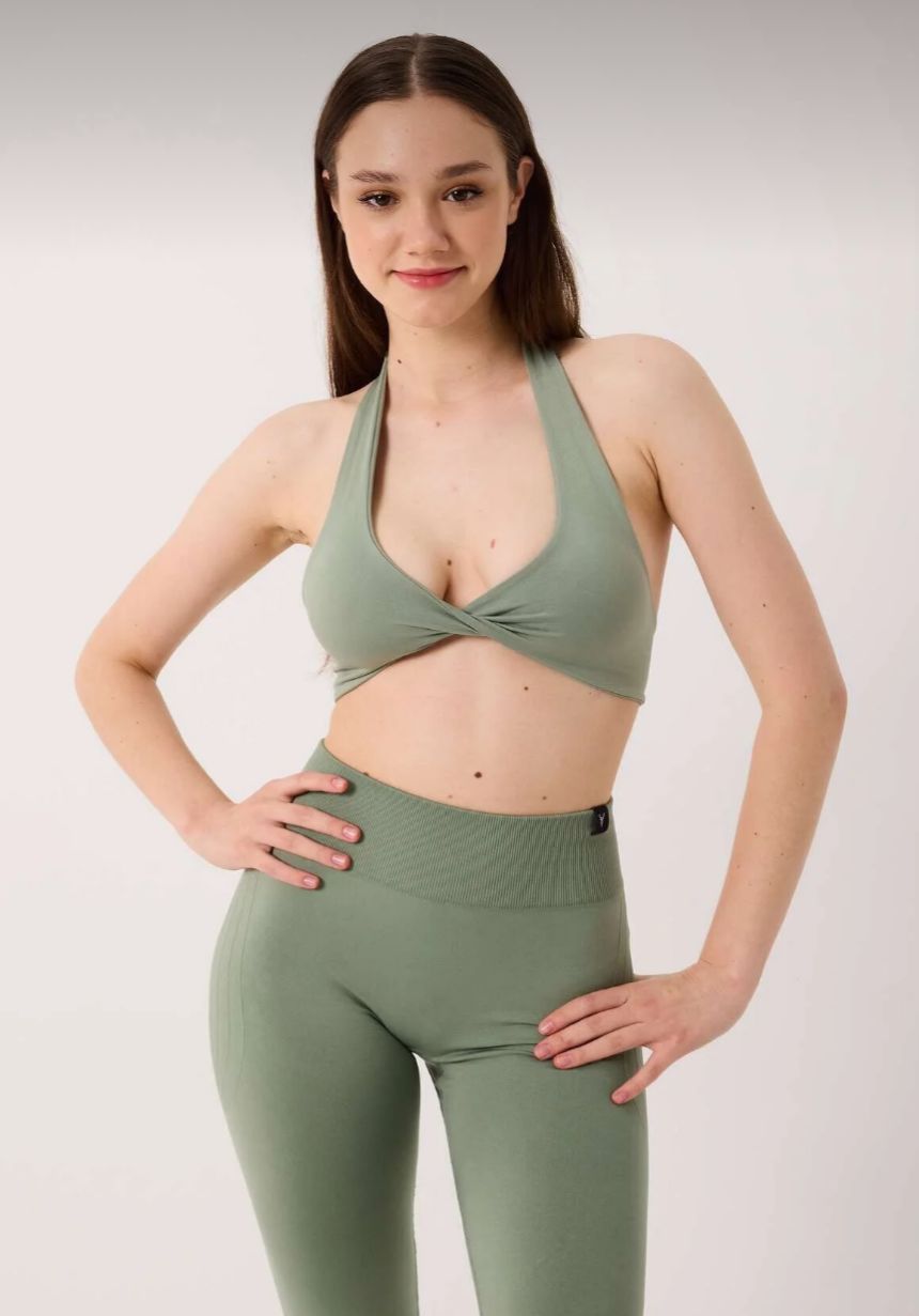 Amara Seamless Spor Tayt Yeşil